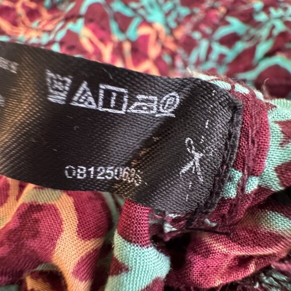 Anthropologie Women's Printed Smocked Button Front Lounge Jumpsuit  SZ LG - Picture 15 of 15